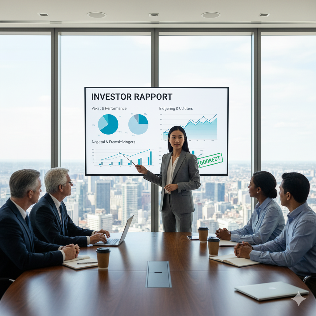 Sådan hjælper bogholderen med rapportering til investorer